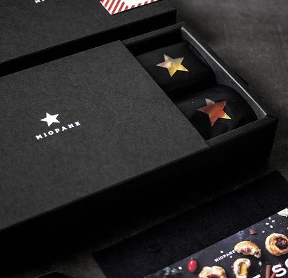 Miopane star chocolates in open box