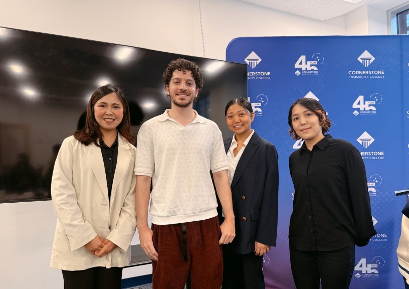 Team photo at the project award presentation